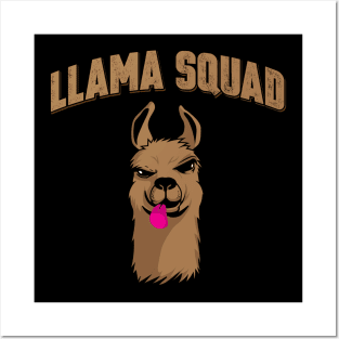 'Llama Squad' Llama Lover Gift Posters and Art